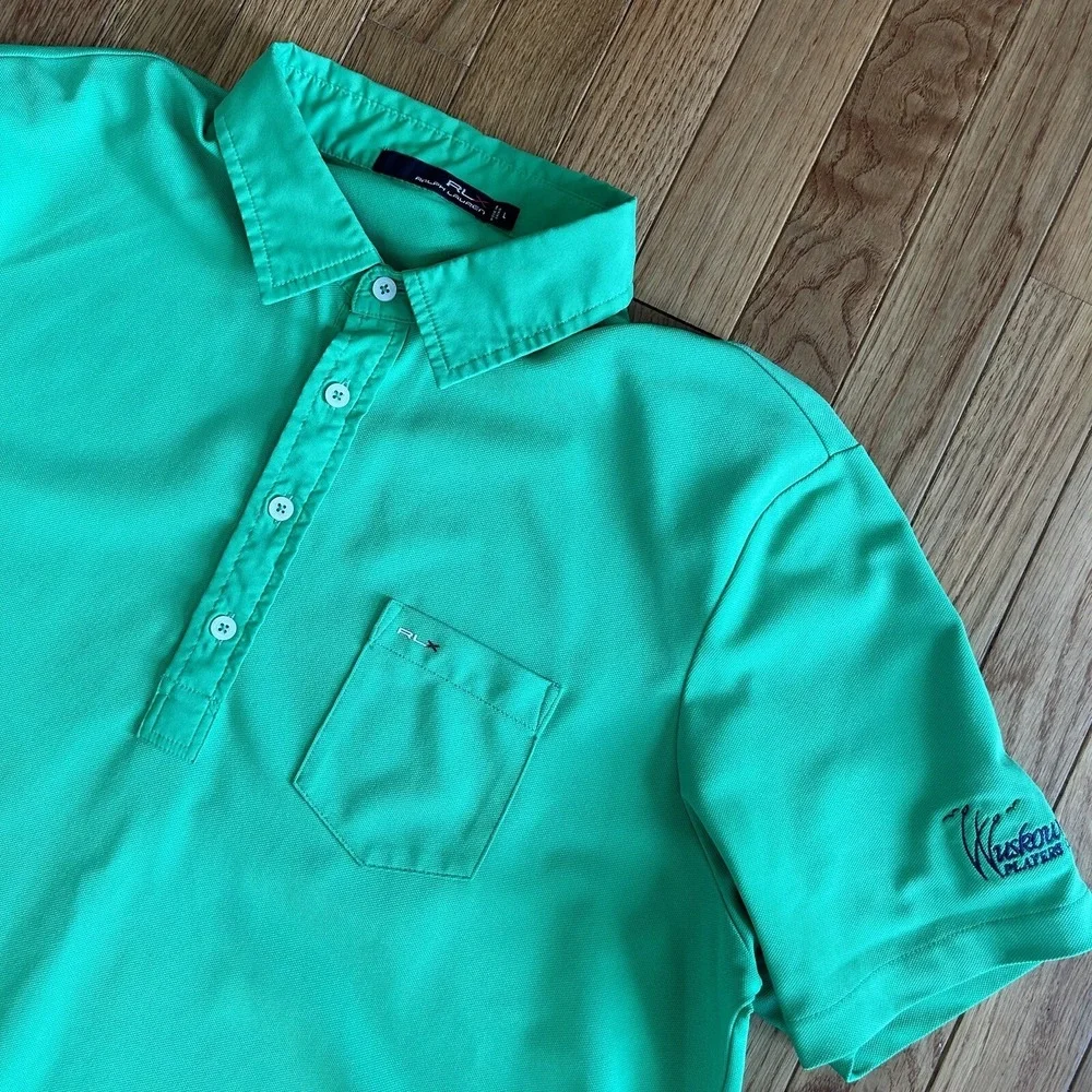 RLX Polo Shirt‎ Mens Large Green Ralph Lauren Golf Performance